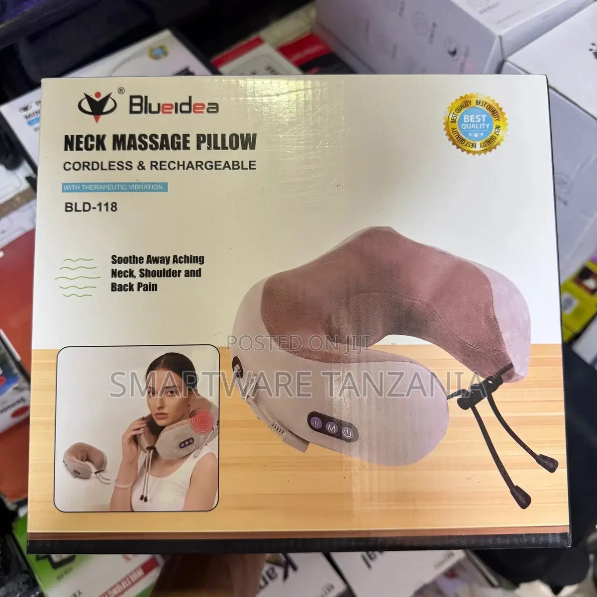 Blueidea Neck Pillow, Cordless & Rechargeable, BLD-118 Model