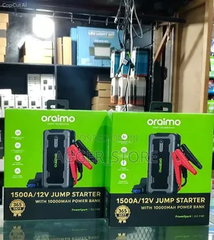 Oraimo PowerSpark OJS-7100 1500a/12v Jump Starter & 10000mAh PowerBank