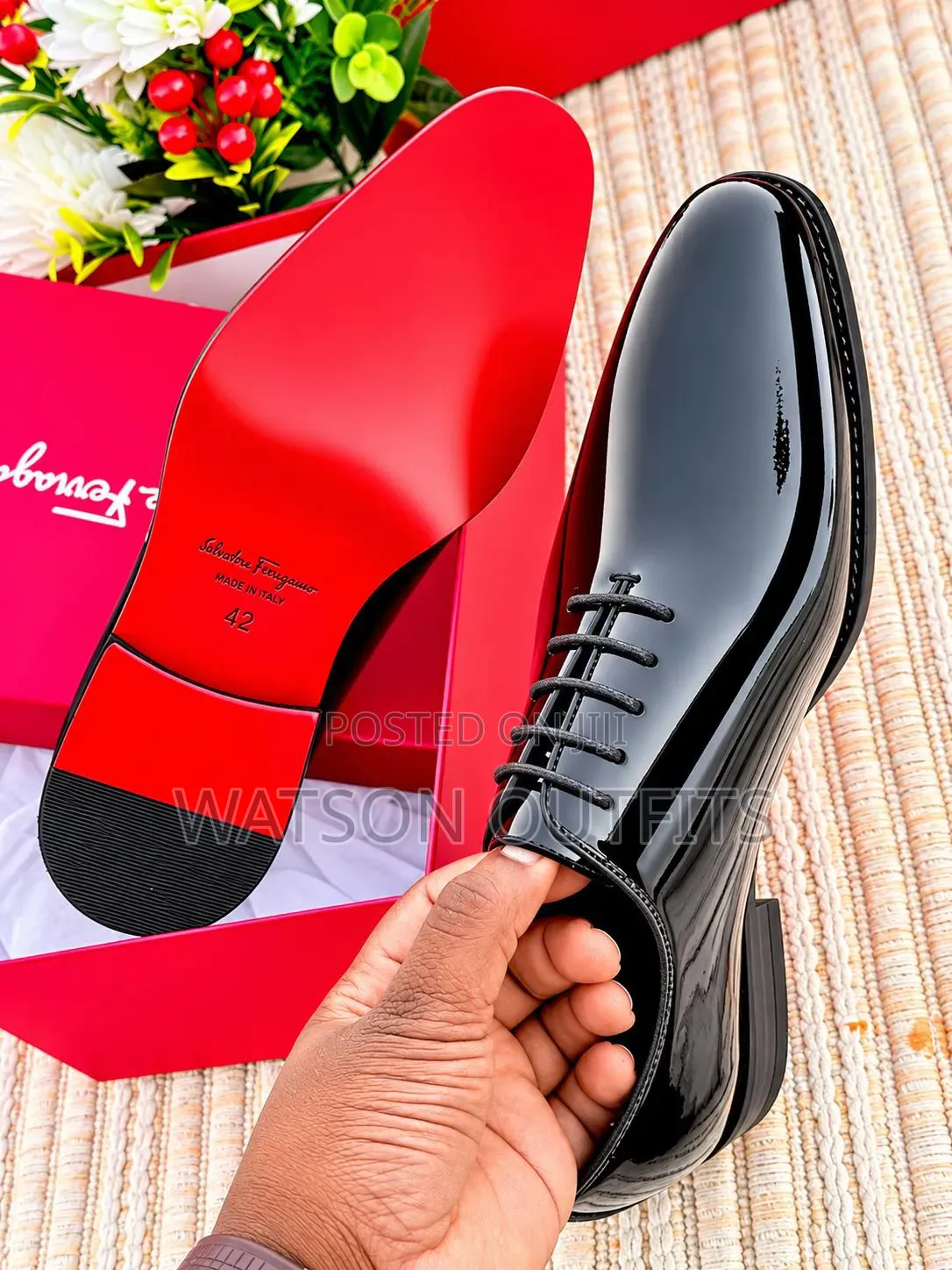 Salvatore Feragamo and DIOR Materials Design Men's Leather Shoes
