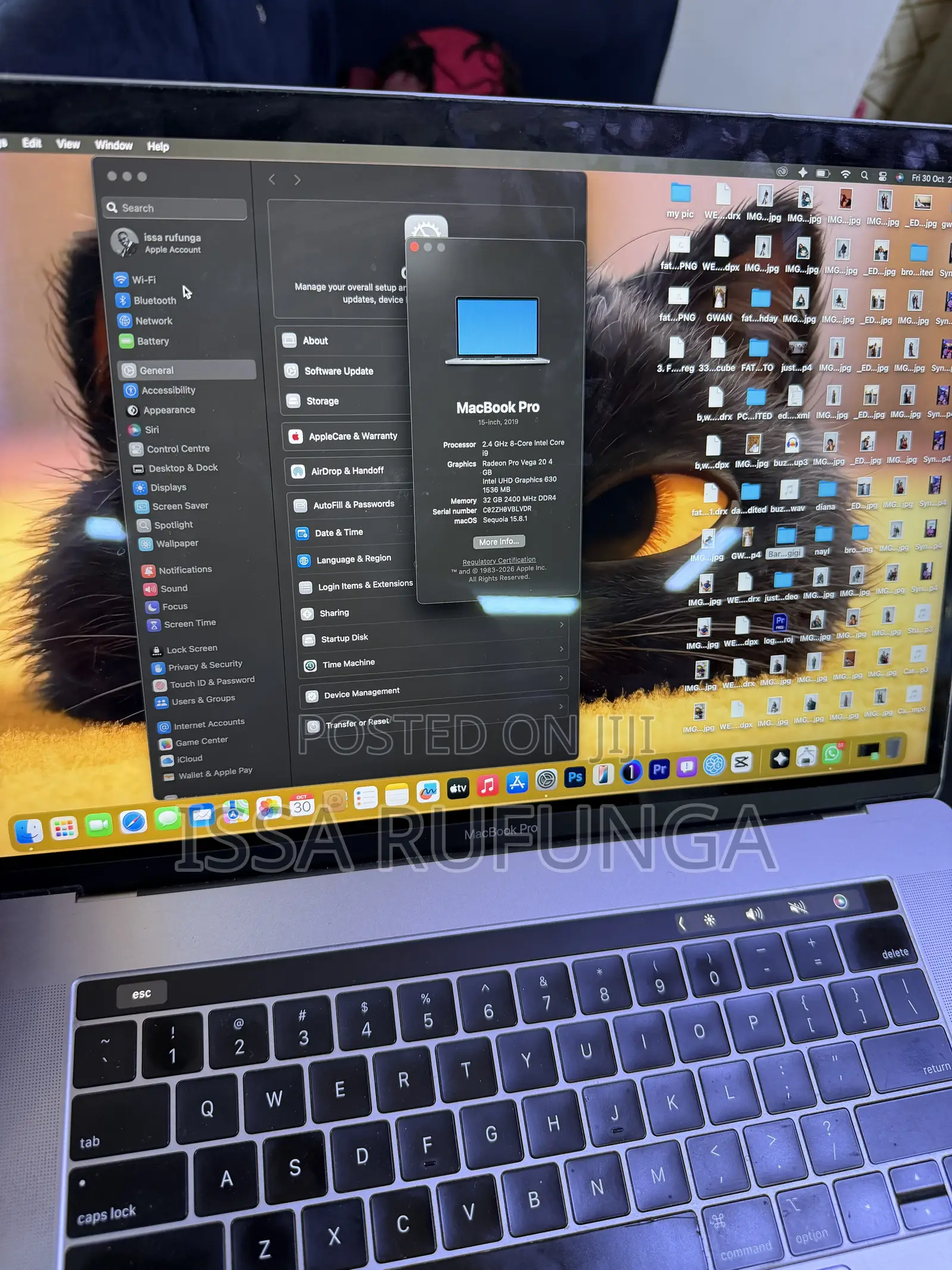 Laptop Apple MacBook Pro 2019 32GB Intel Core i9 SSD 512GB