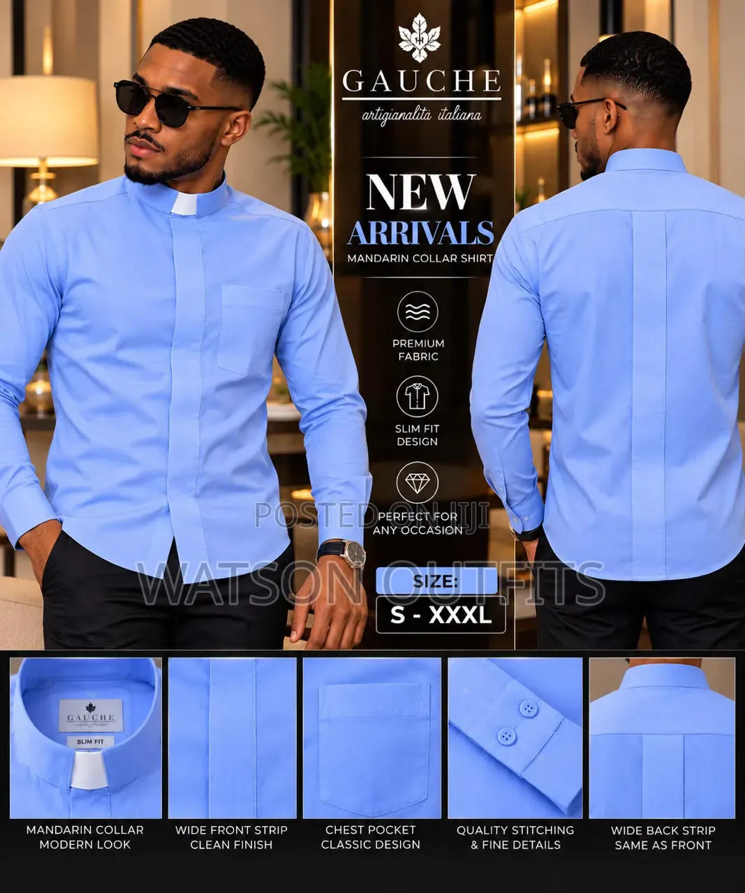 VVIP Classical Design Men's New and Original Shirts