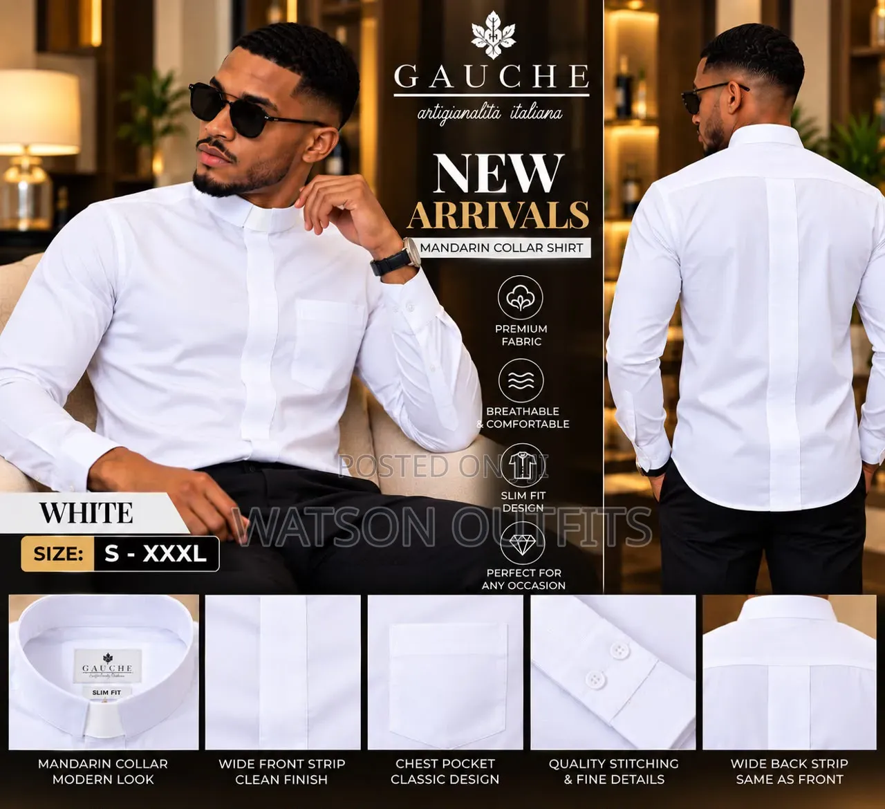 VVIP Classical Design Men's New and Original Shirts