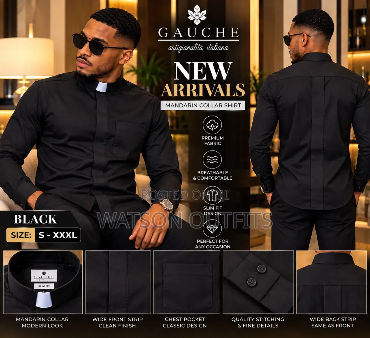 VVIP Classical Design Men's New and Original Shirts