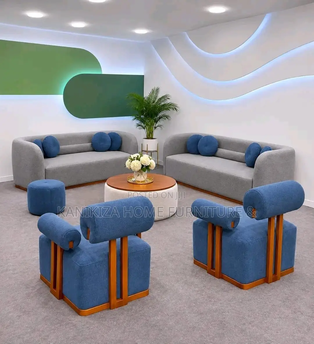 Modern and Luxury Sofa Sets Ya 3,2,1,1 Na Coffer Table Yake