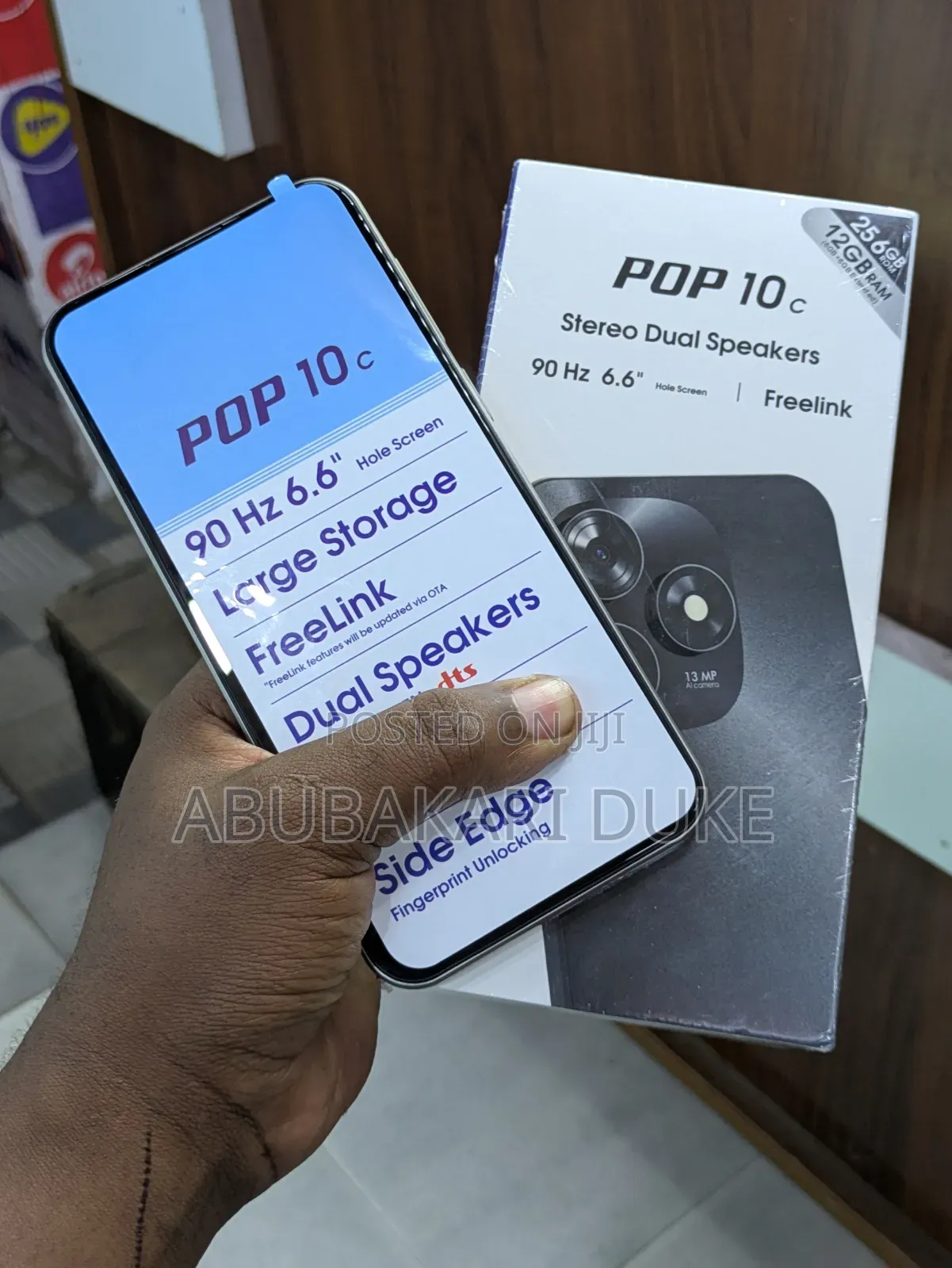 New Tecno Pop 10C 128 GB Black