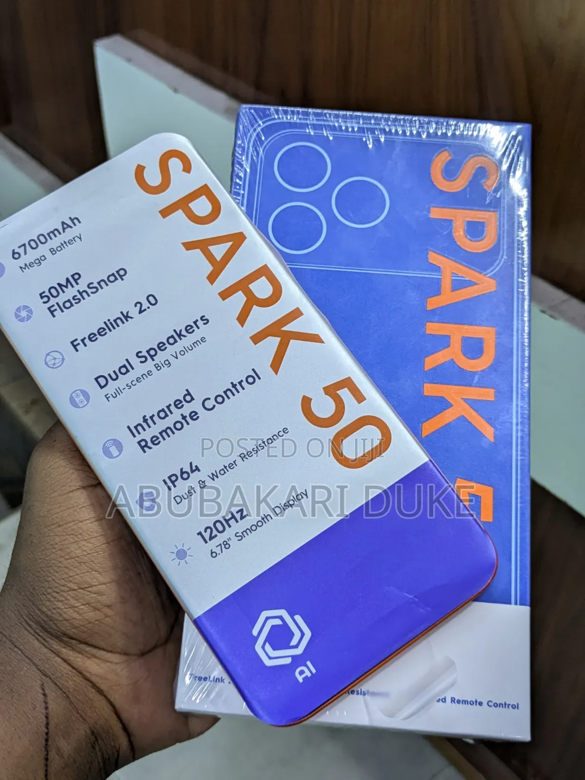 New Tecno Spark 50 128 GB Orange