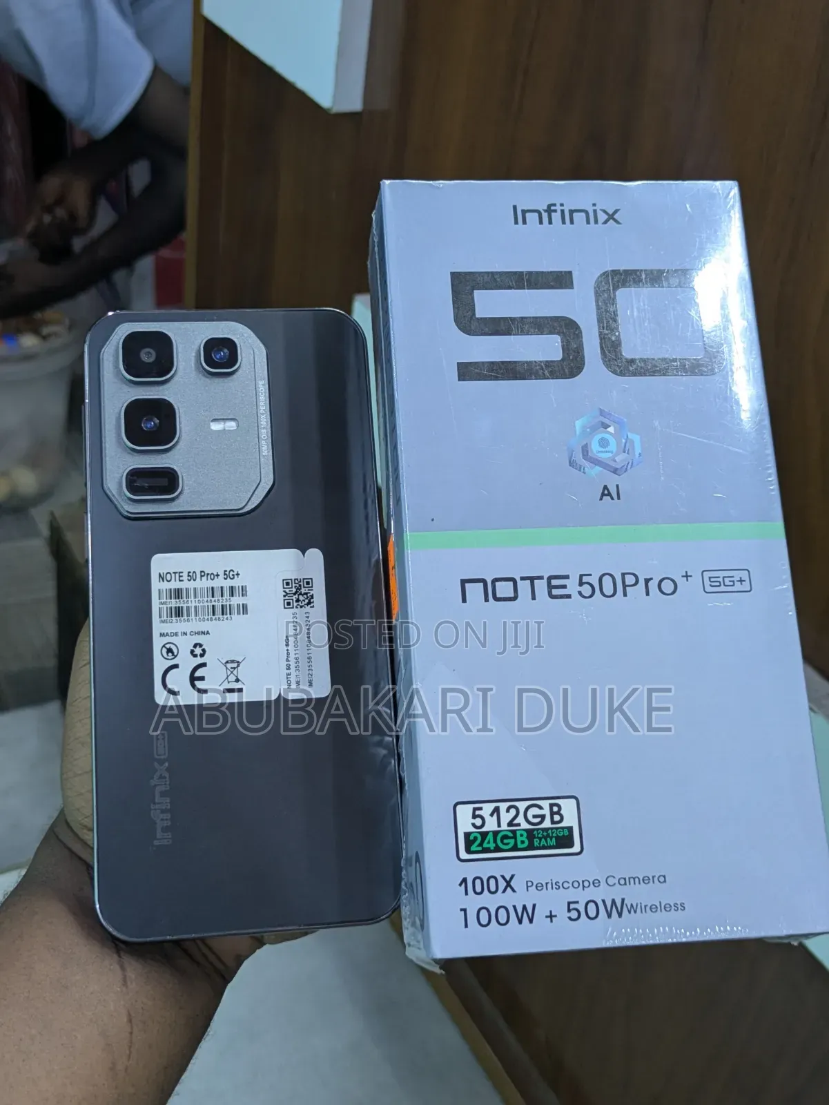 New Infinix Note 50 Pro+ 256 GB Black