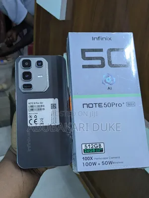 New Infinix Note 50 Pro+ 256 GB Black