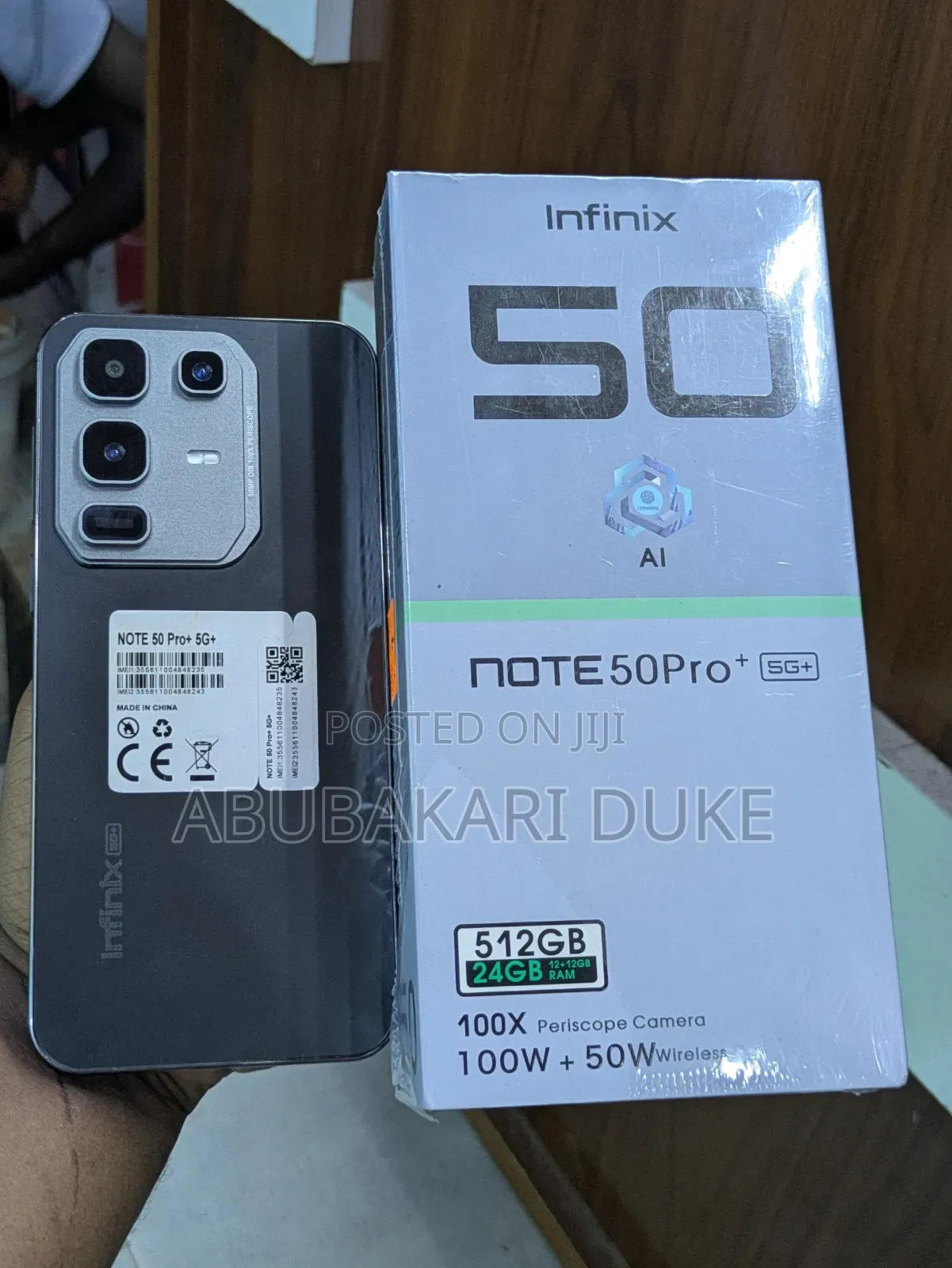 New Infinix Note 50 Pro+ 256 GB Black