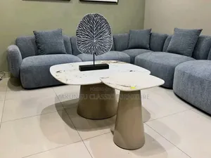 Modern L Shaped Sofa With 8 Seats Capacity, Including Single Armchair