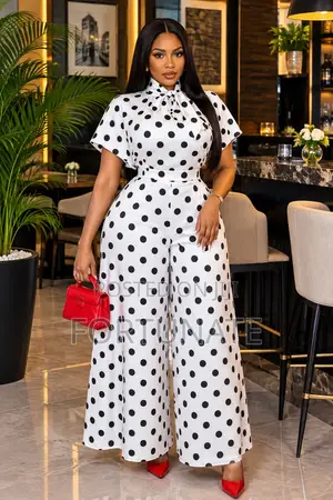 Heavy Shifon 2 PCS Polka Dots