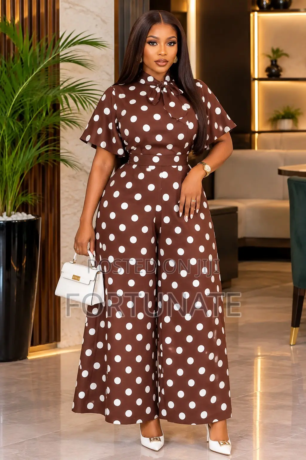 Heavy Shifon 2 PCS Polka Dots