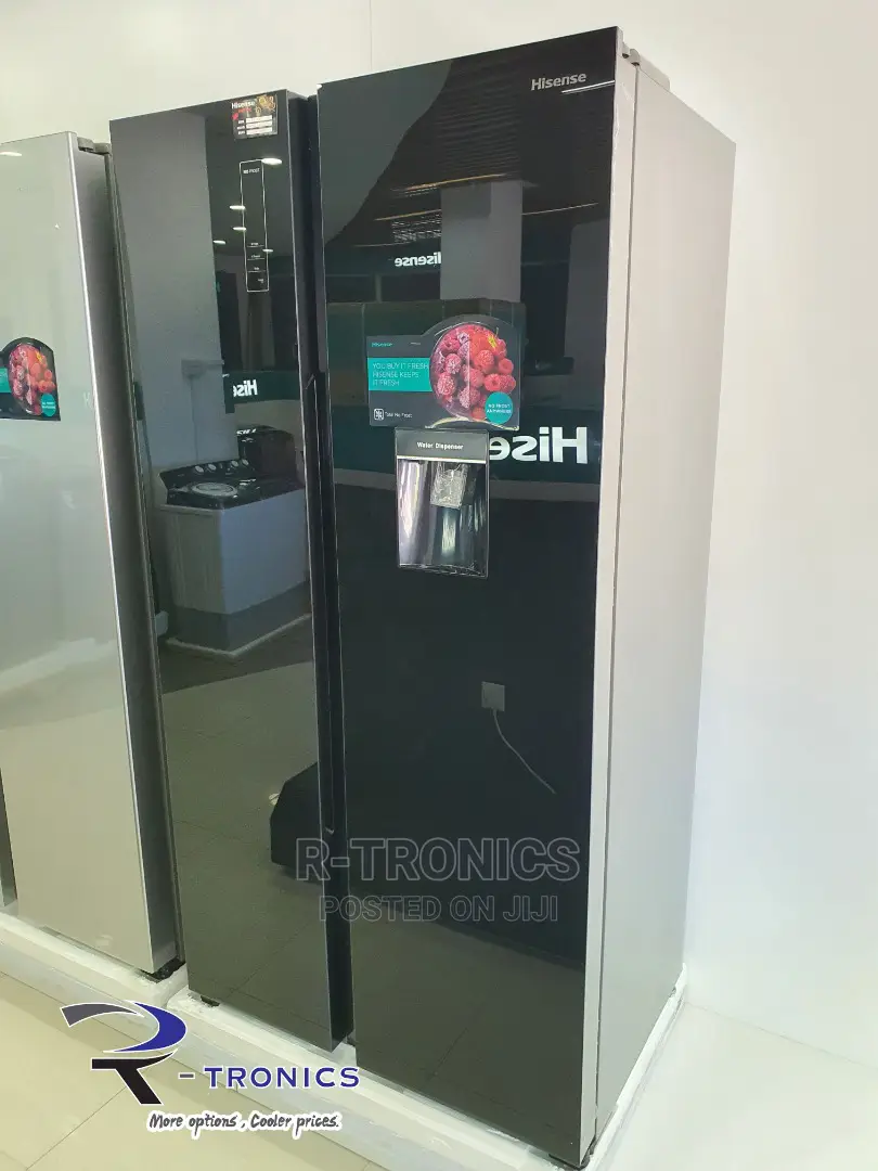 Hisense Mirror Finish Side by Side Door No Frost Fridge in Kinondoni