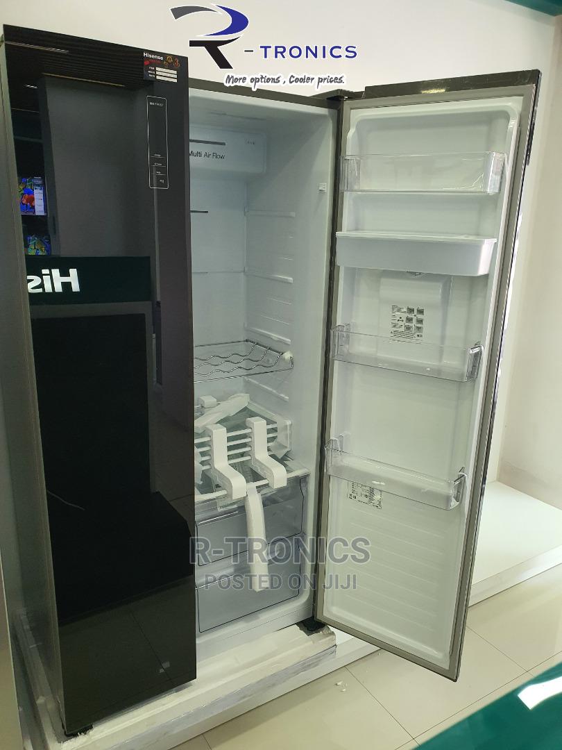 Hisense Mirror Finish Side by Side Door No Frost Fridge in Kinondoni