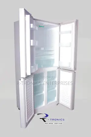 Delta Side By Side 4 Doors 406L Refrigerator – Black