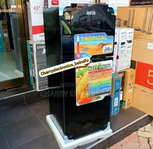 Boss Fridge With Tempered Glass Bs110 Blk 110 Litres