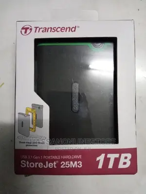 Transcend External Hard Drives Storejet 25m3 1tb Iron Gray