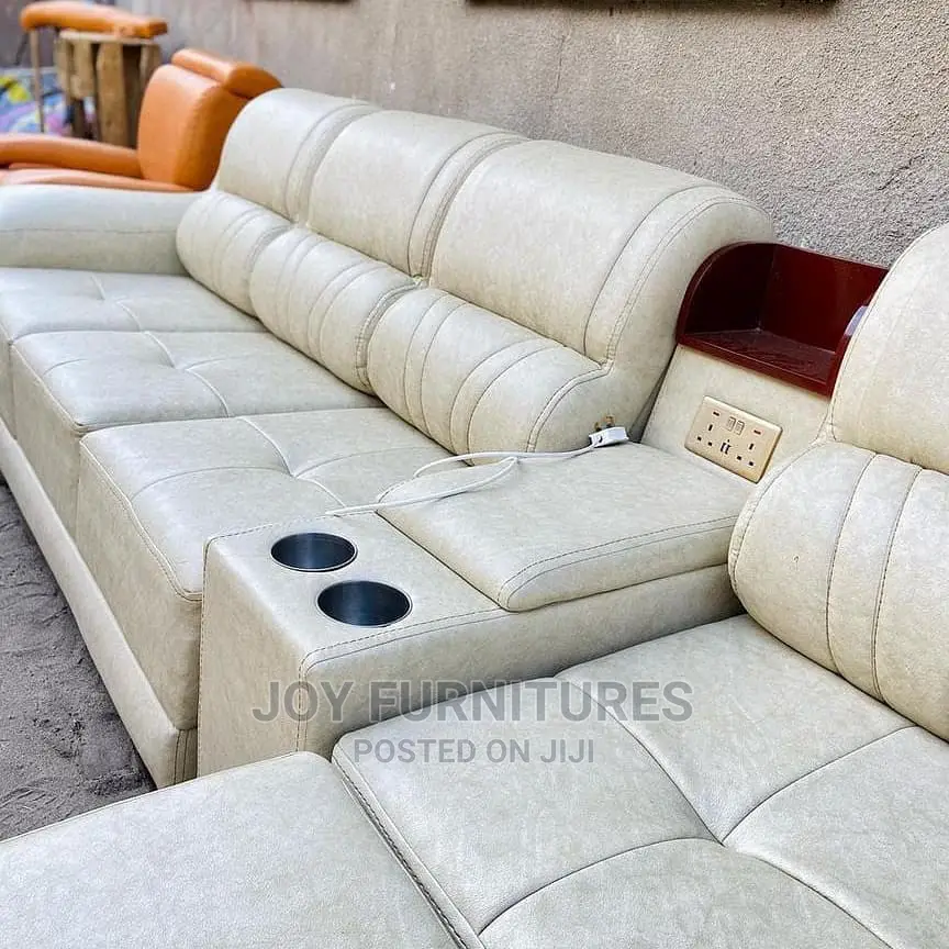 Elegant L-Shape (Five Seater  + Two Seats 