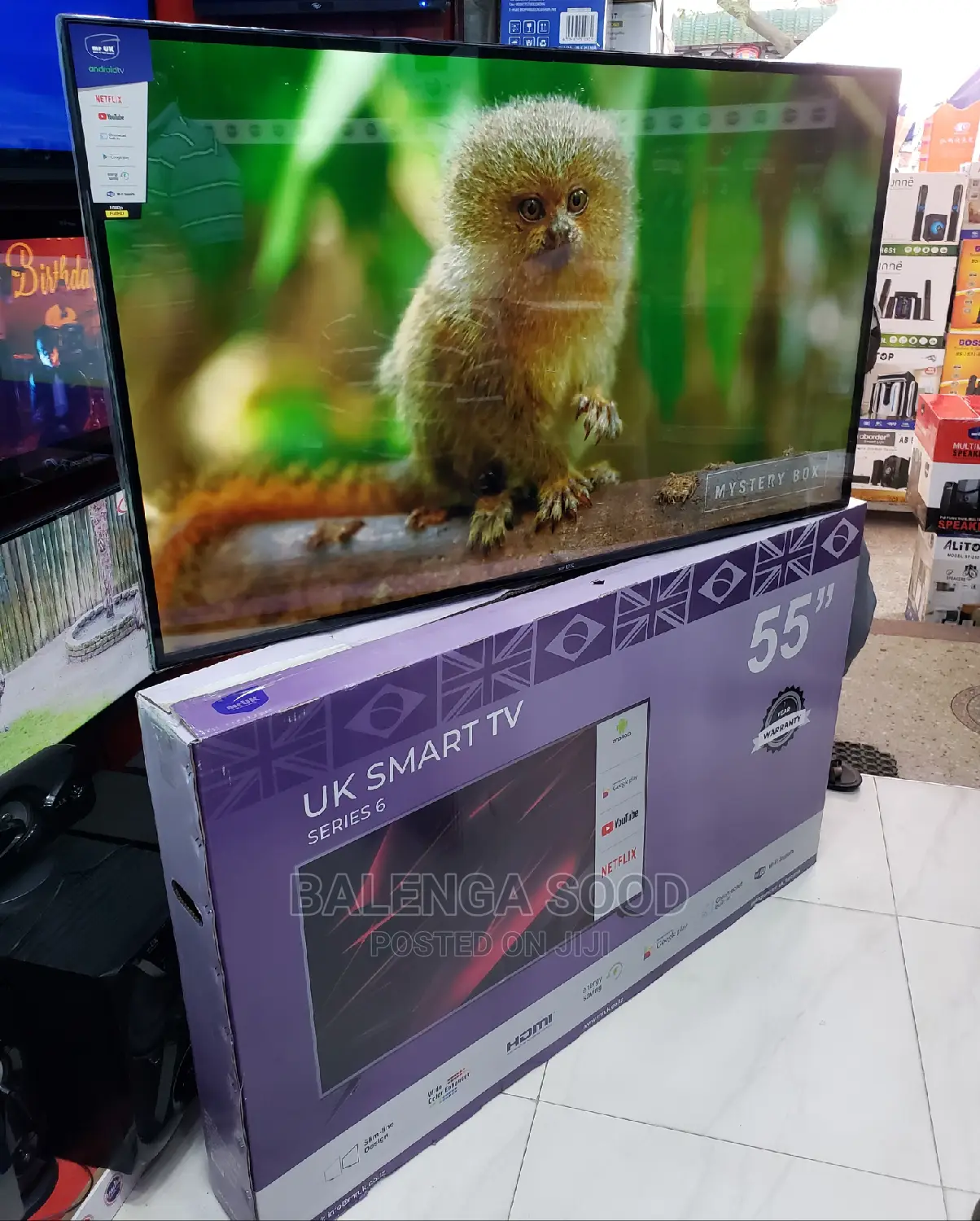 Mr UK Android TV Inch 55 Double Glass