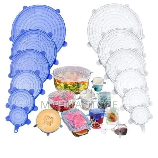 Mifuniko Ya Silicon (6 Pc)