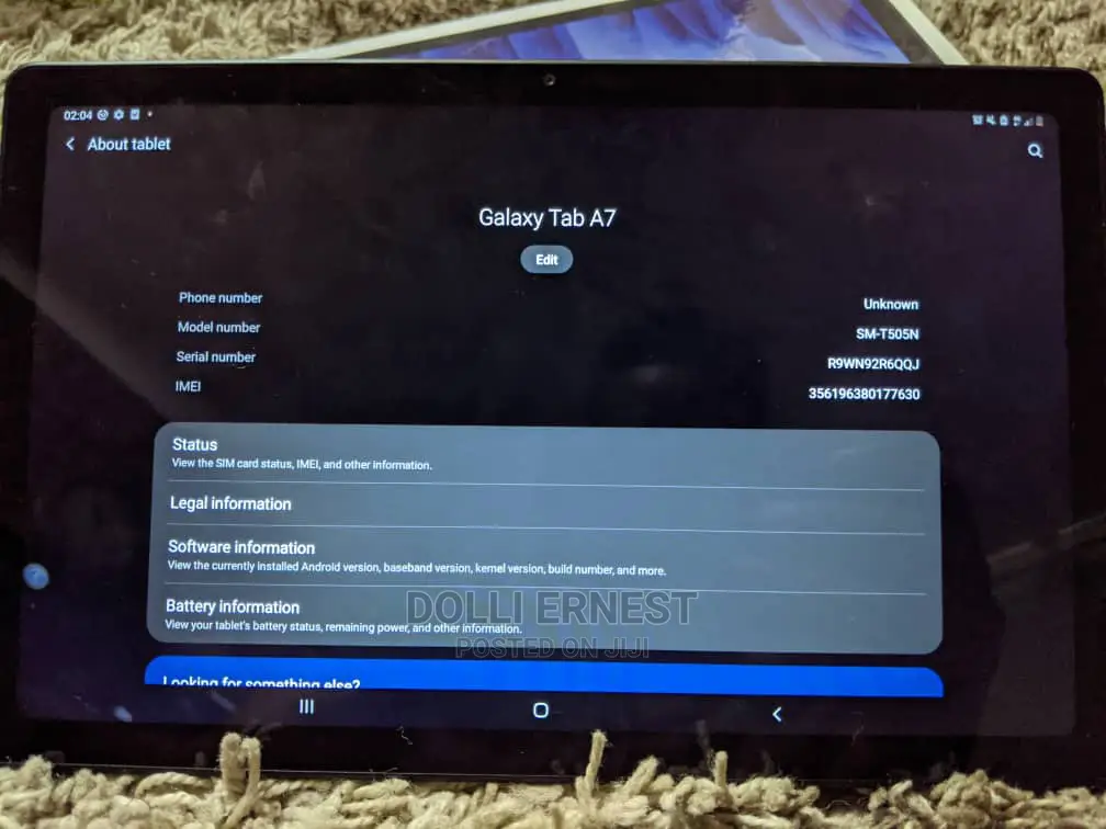 New Samsung Galaxy Tab A 7.0 32 GB Black