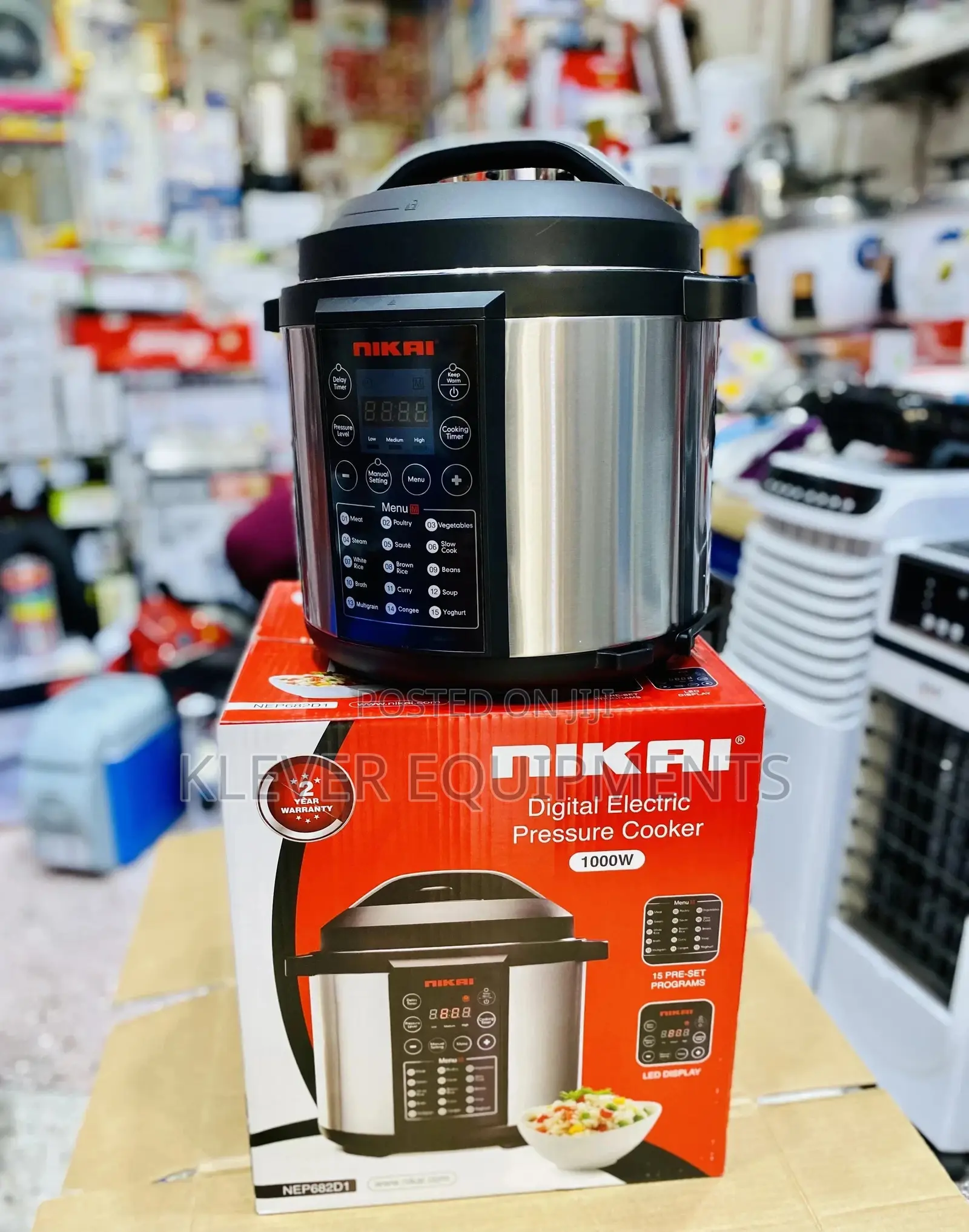 Nikai 6litres (2.5kg) Electric Pressure Cooker
