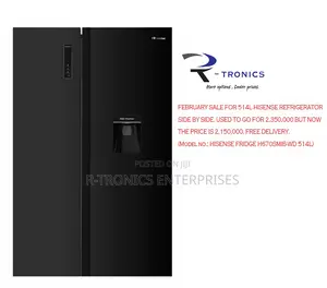 Hisense 514L Multi Door Refrigerator Black