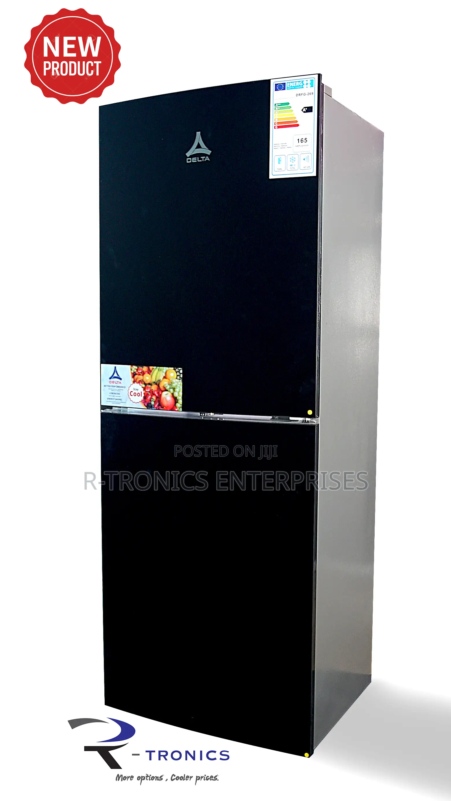 Delta Refrigerator Double Door Defrost 269L