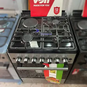 Von Hotpoint Cooker 60X60 3gas 1 Electric Enamel Grid Oven