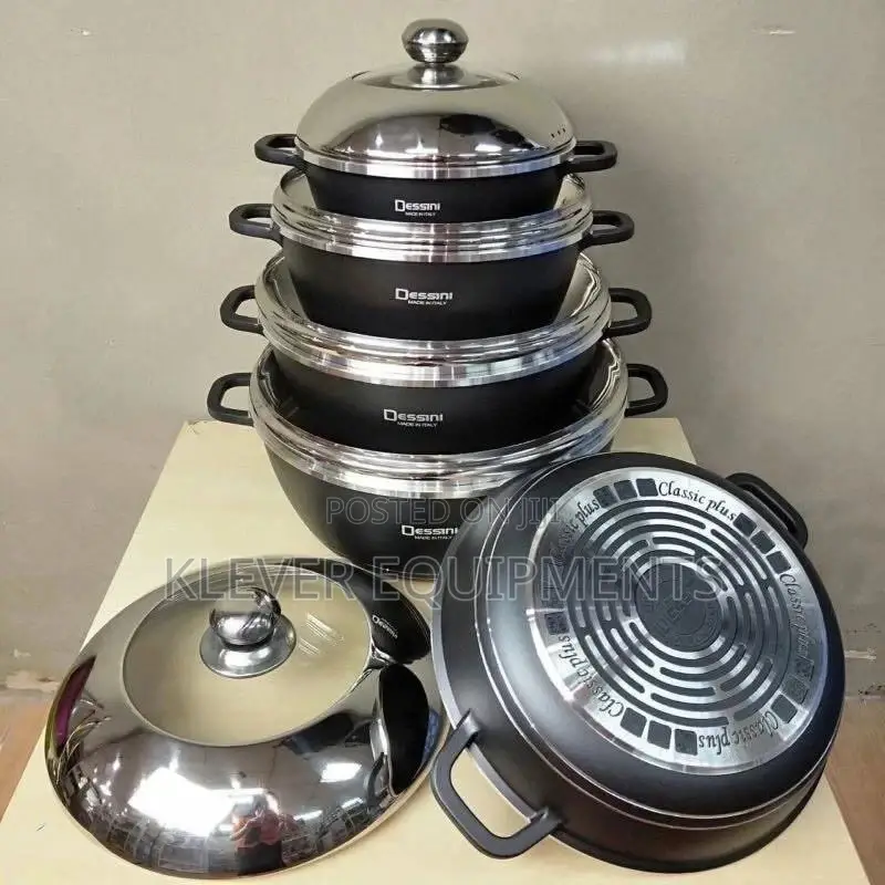 Dessini 10 Pieces Non Stick Cookware Set/Sufuria