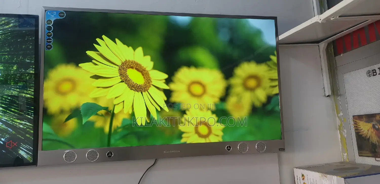 Black Stone Smart TV With Sound Bar