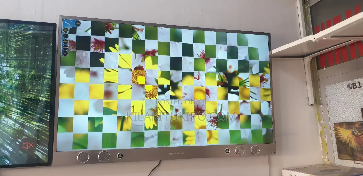 Black Stone Smart TV With Sound Bar