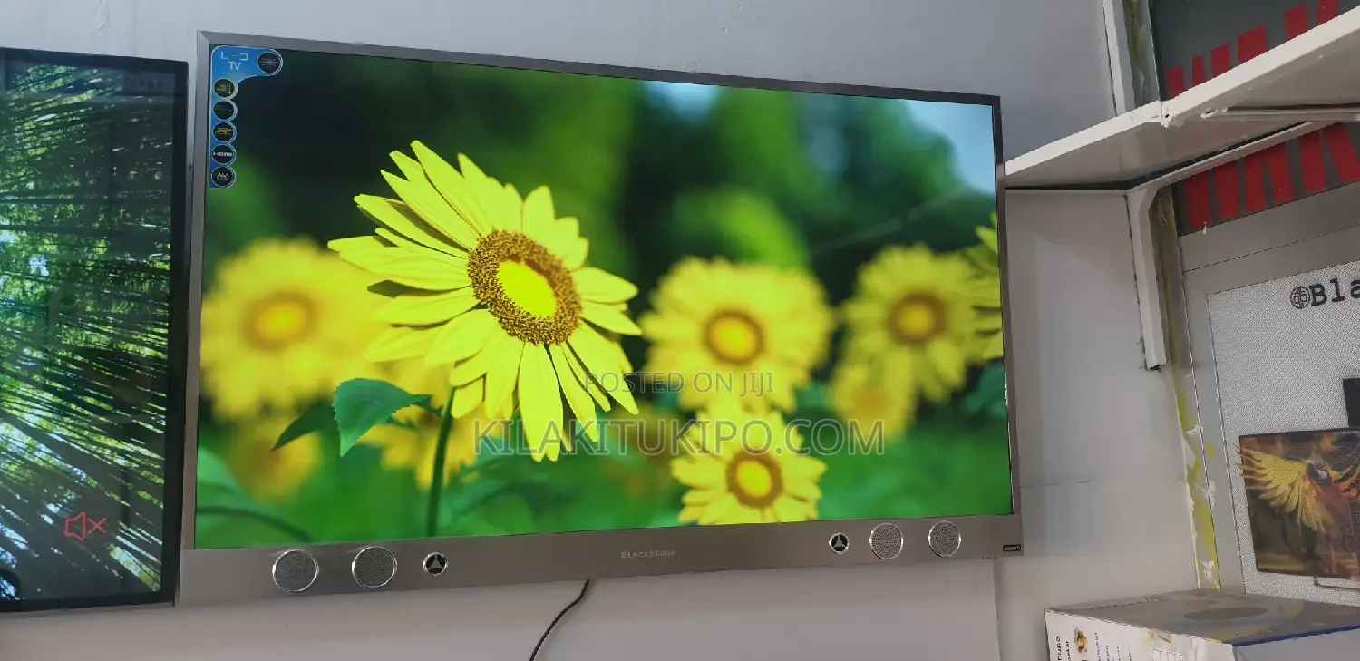 Black Stone Smart TV With Sound Bar