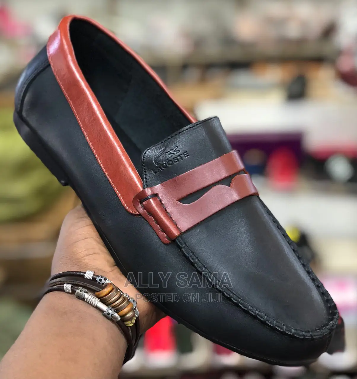 Lacoste Black Maroon