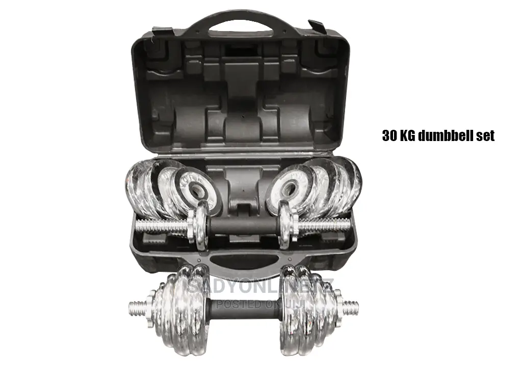 Chrome Dumbbell Set Kg30