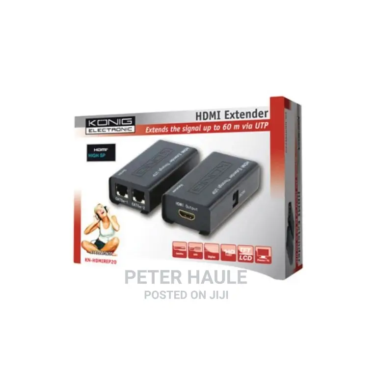 KN-HDMIREP20 - UTP HDMI Extender Up to 60m, Konig