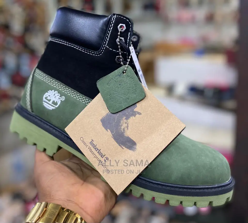 New Timberland Black Green
