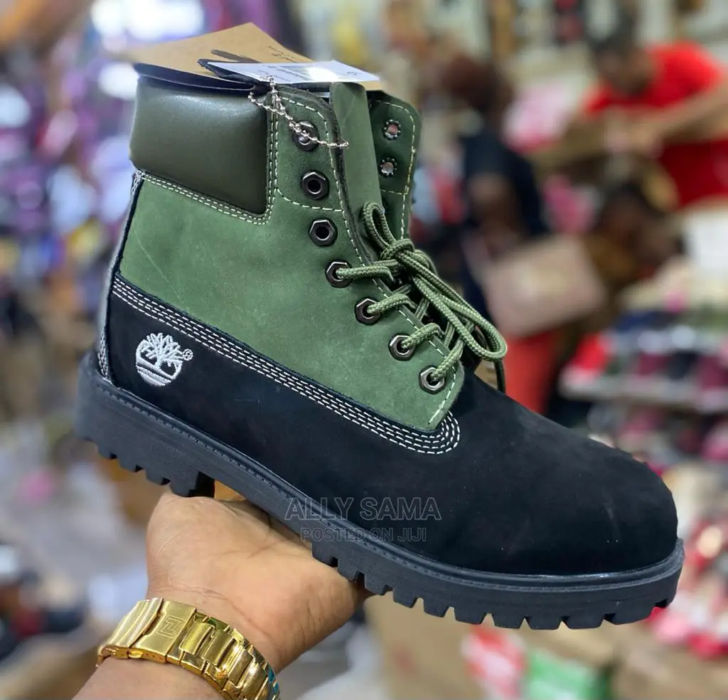 New Timberland Black Green