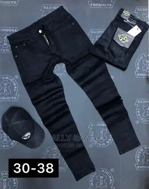 Men's Jeans Stretch Black Full