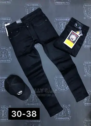Men's Jeans Stretch Black Full