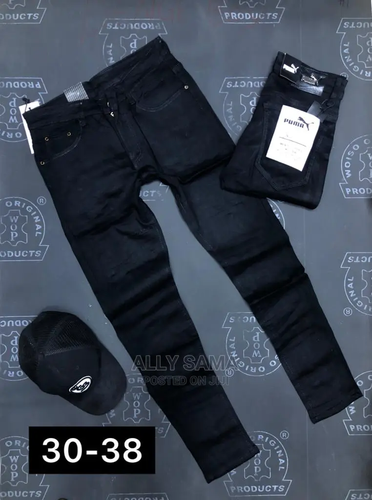 Men's Jeans Stretch Black Full