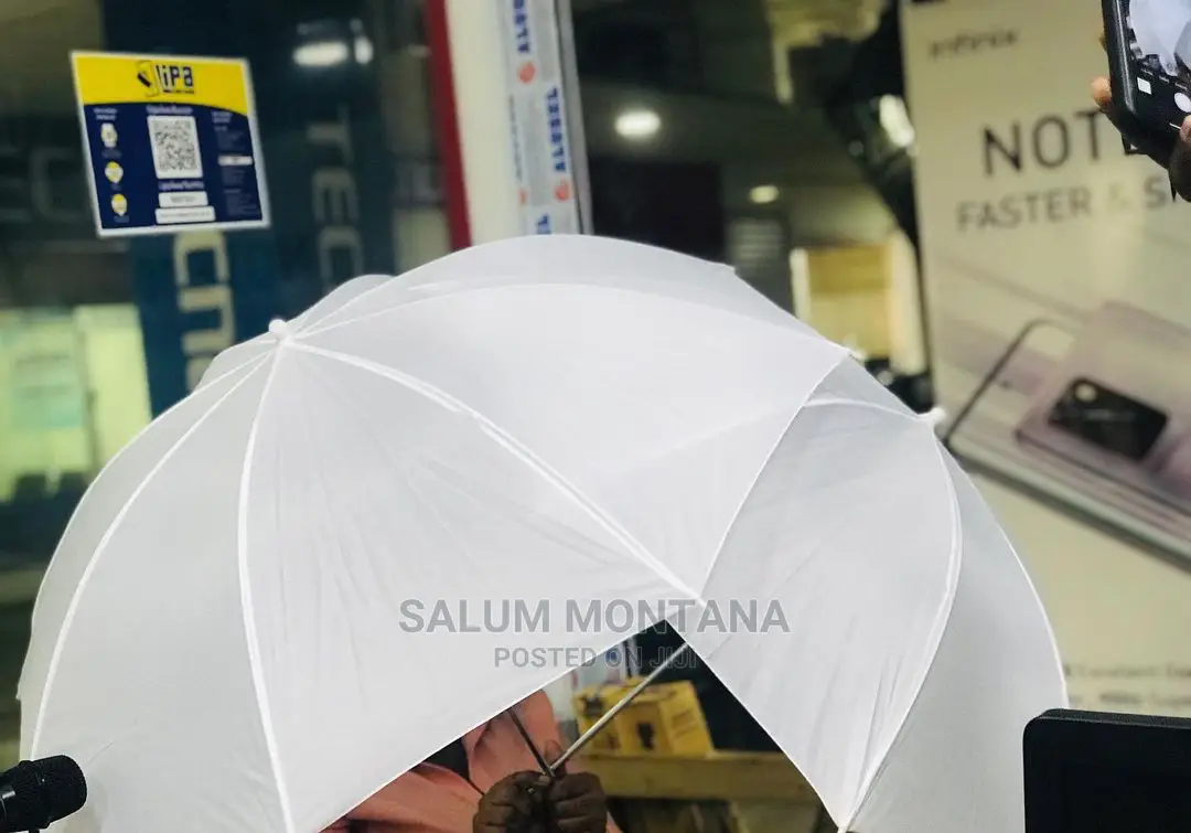 Reflecting White Umbrella