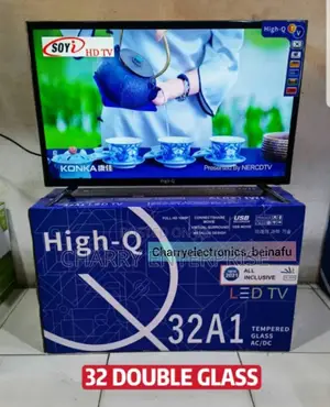 High Q TV 32 Inches Double Glass Normal