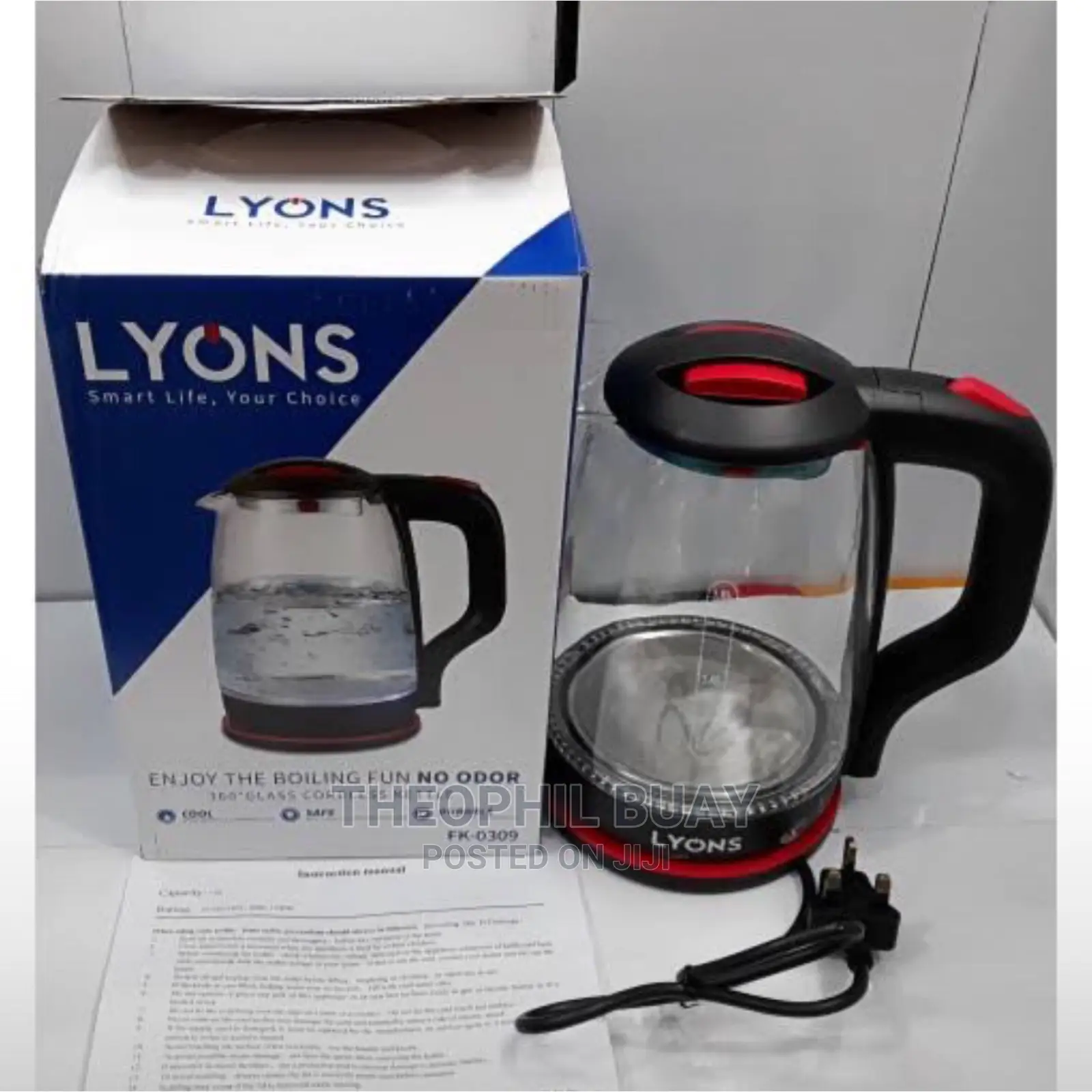 Lyons Transparent Water Kettle