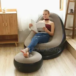 Inflatable Air Sofa With Foot Rest (Sofa Za Kujaza Upepo)