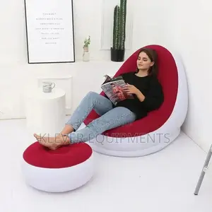 Inflatable Air Sofa With Foot Rest (Sofa Za Kujaza Upepo)