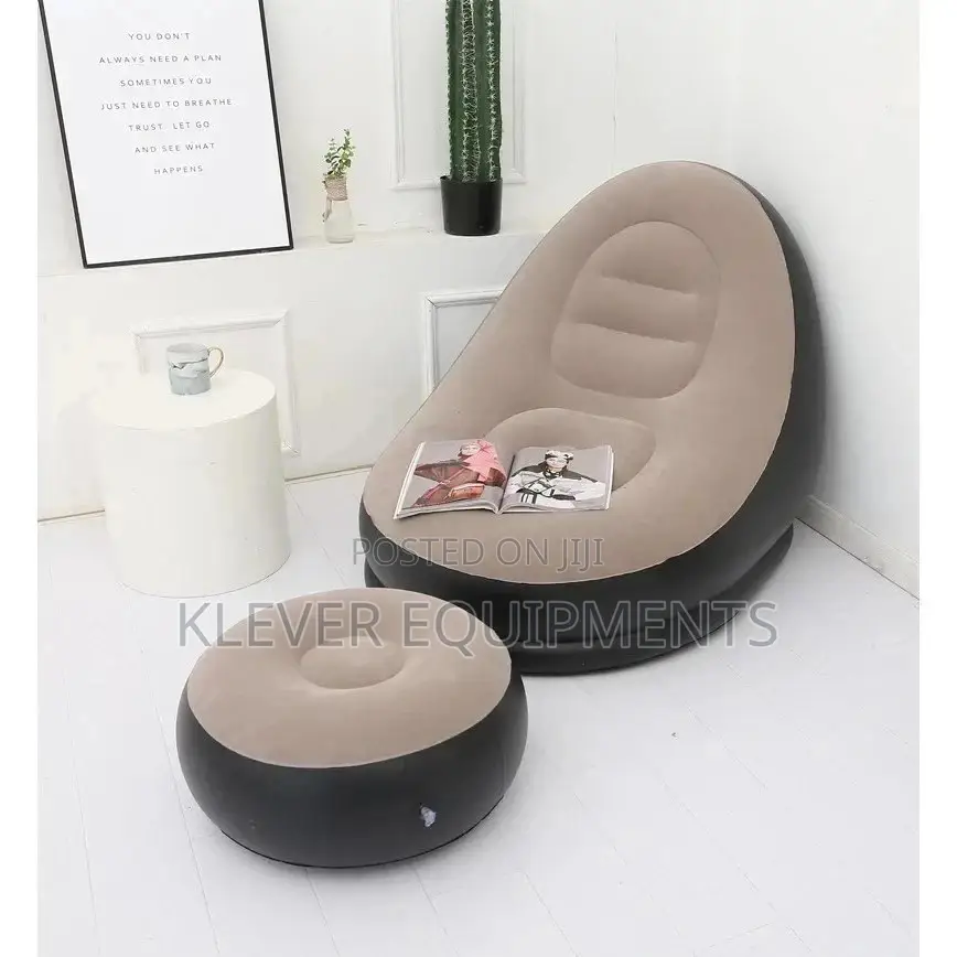 Inflatable Air Sofa With Foot Rest (Sofa Za Kujaza Upepo)
