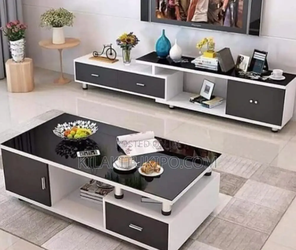 Coffee Table TV Bench Set 2pcs