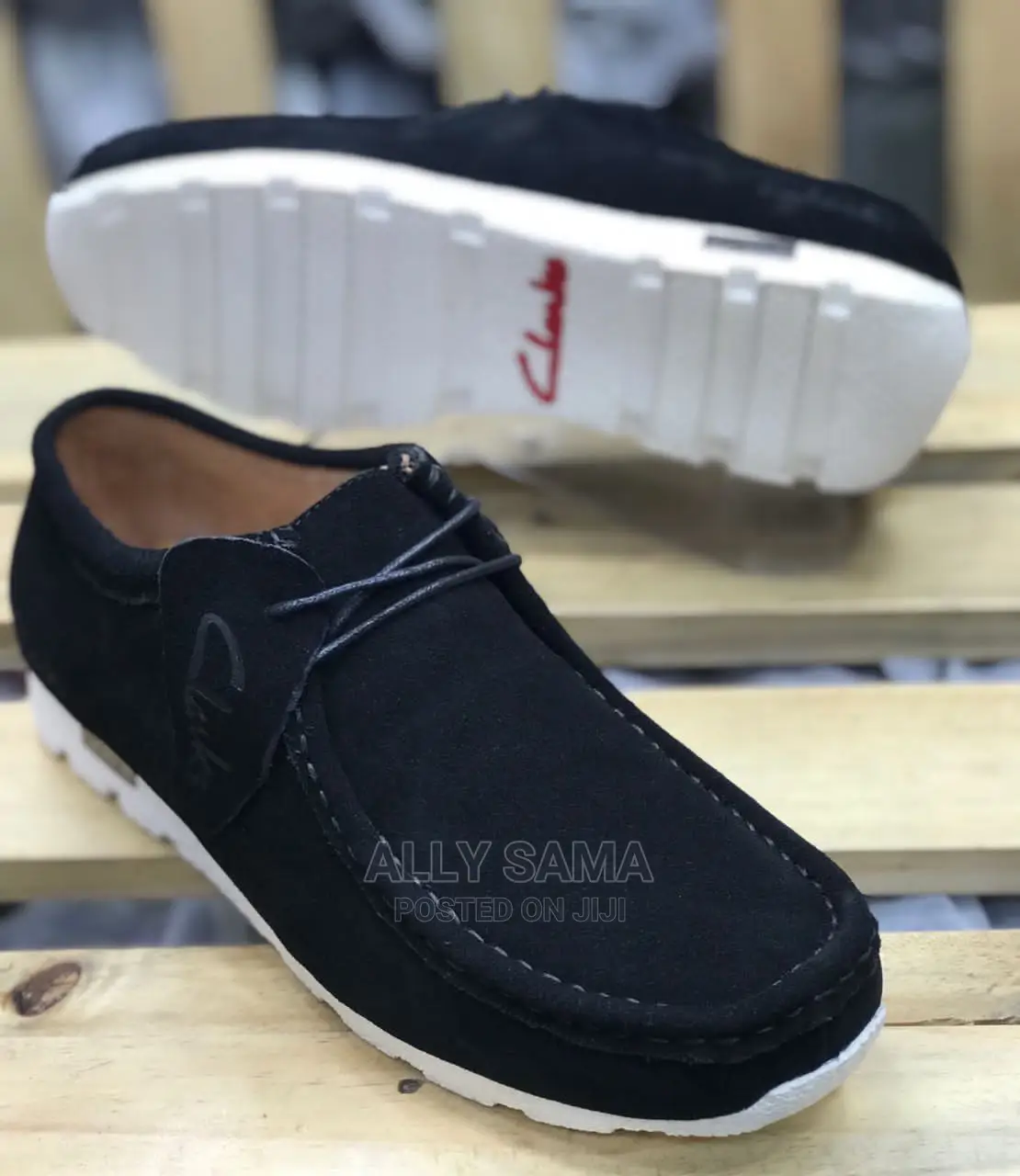 Clarks Black White