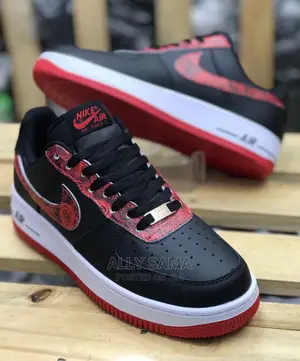 Air Fotce1 White Red